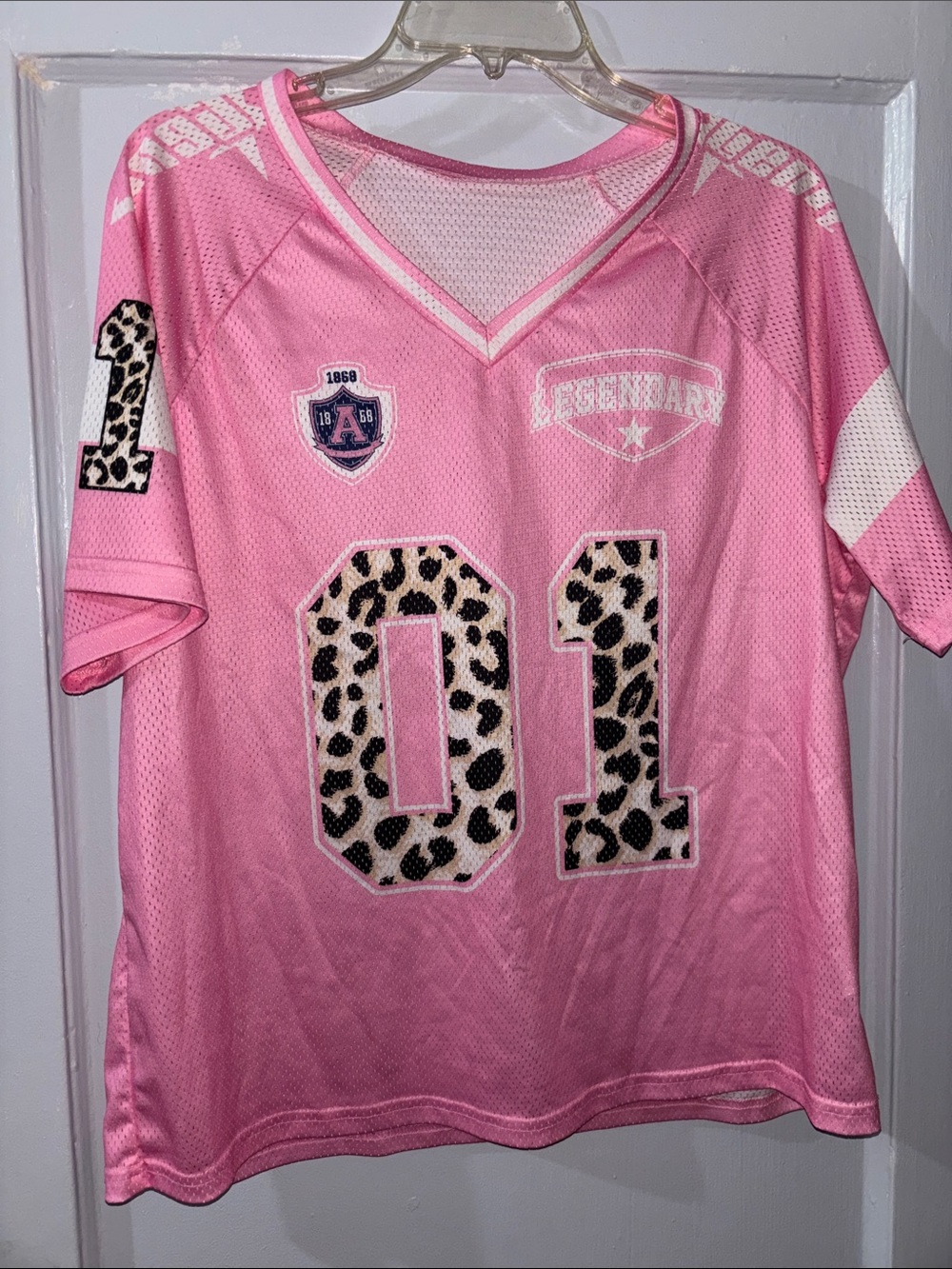Pink Number 01 Mesh Jersey Like New